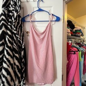 Babyboo sparkly pink mini dress, size M